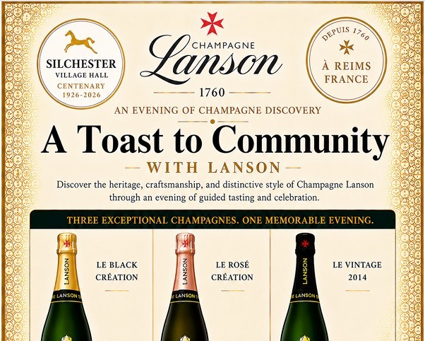 Friday 16th October 2026 – A Toast to Community with Champagne Lanson.