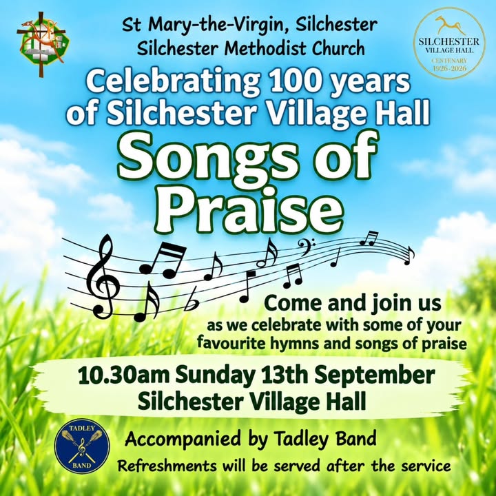The celebrations continue today, Sunday 13th September 🥳 10.30 am Songs of praise accompanied by…